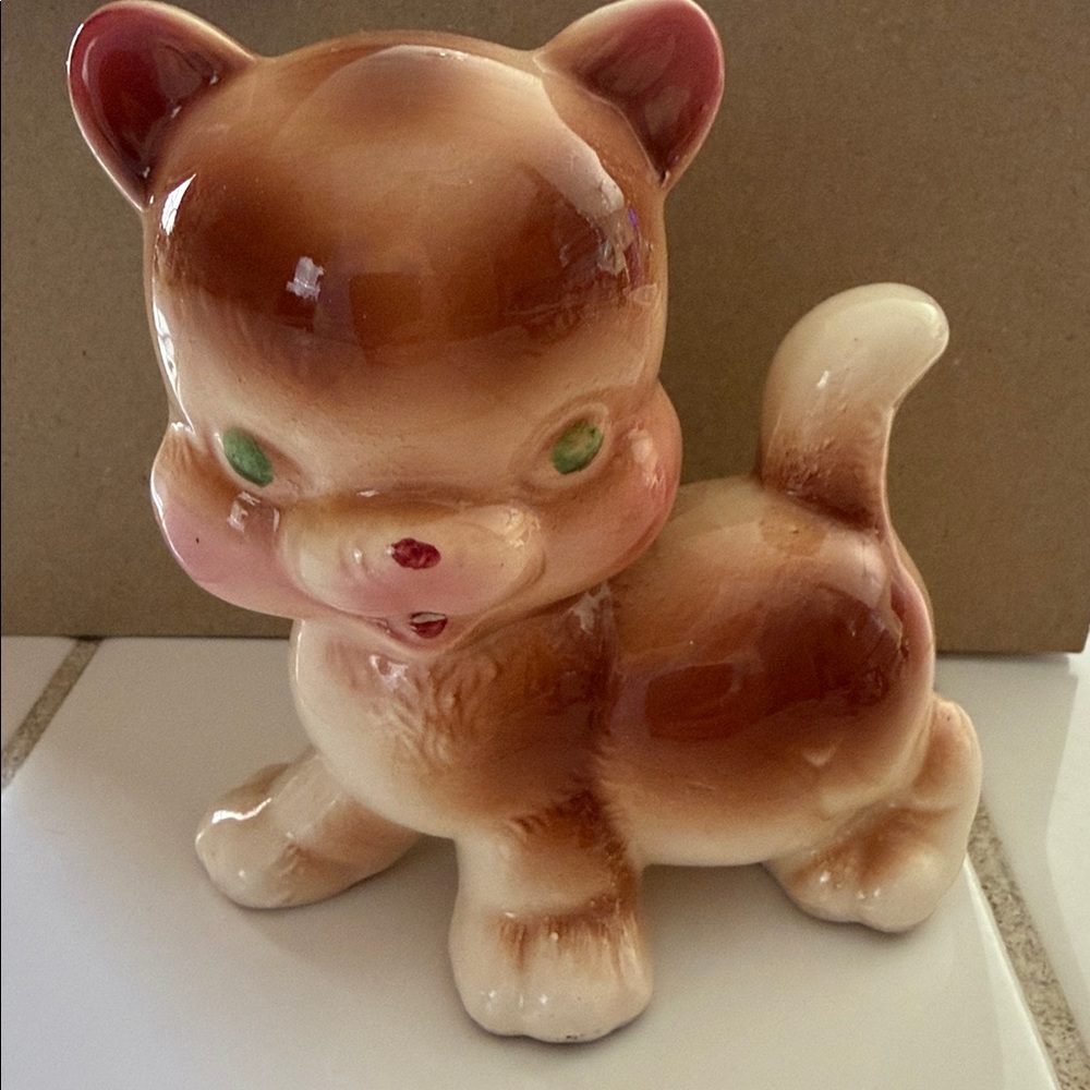 Cuddles The Cat by Dietrich Gustav Rempl of Diamond Pottery 1950’s VTG